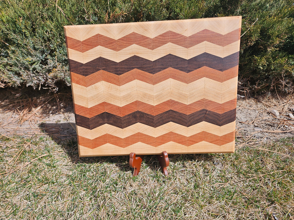 Chevron endgrain cutting board.