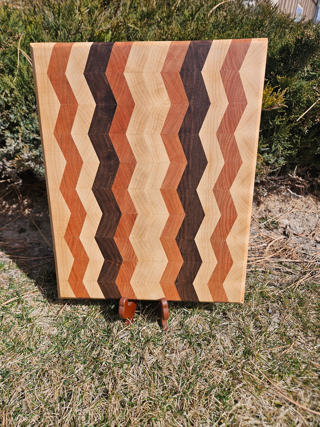 Chevron endgrain cutting board.