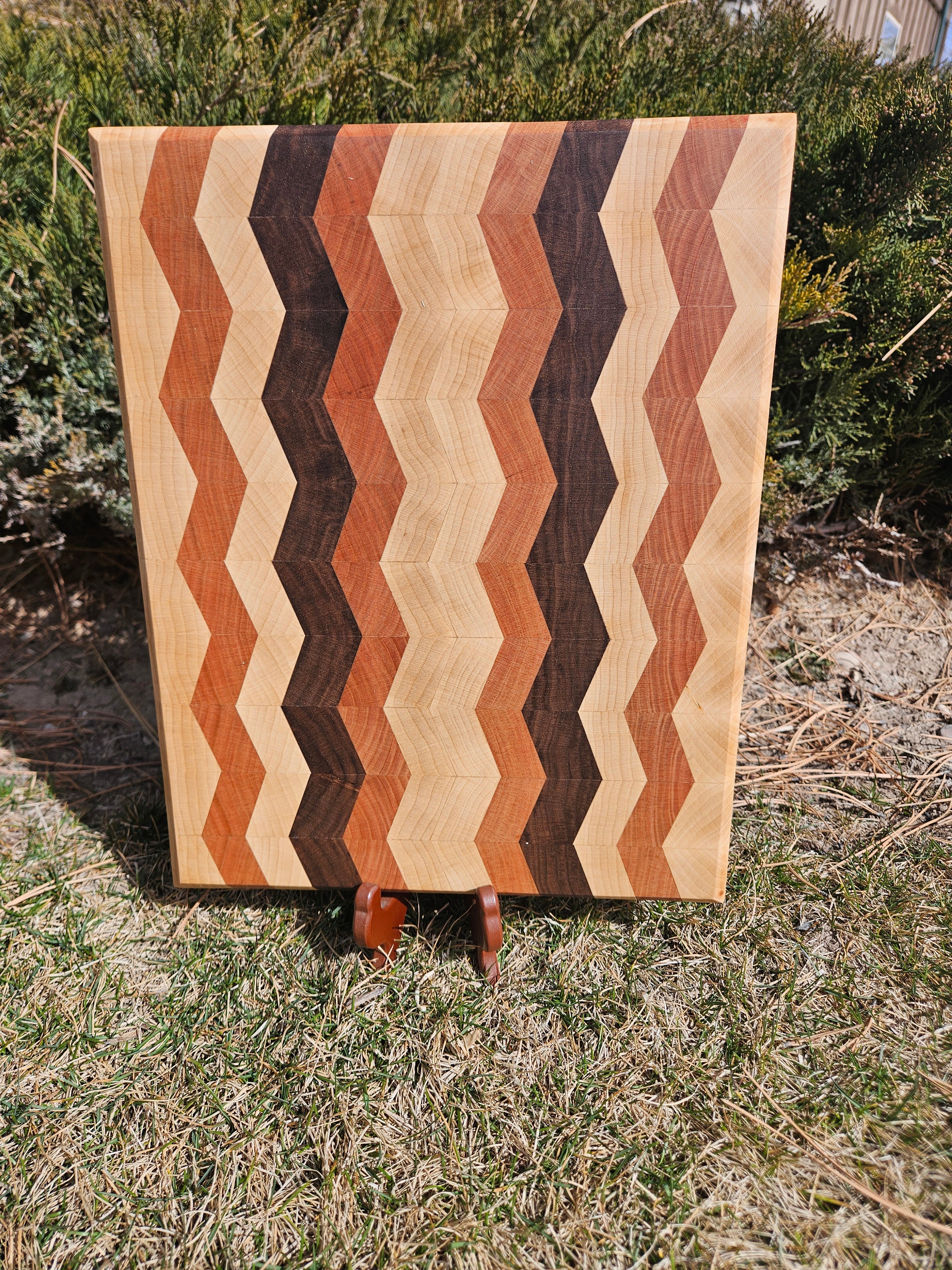 Chevron endgrain cutting board.